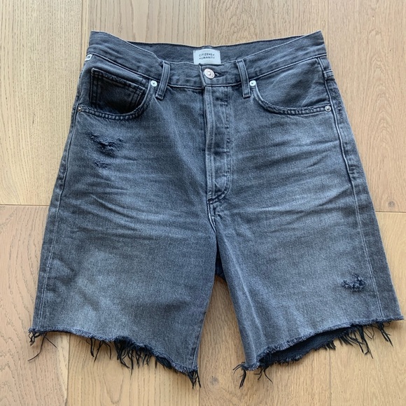Citizens of Humanity Camilla Jean Short Size 25 in Washed Black - Picture 3 of 8